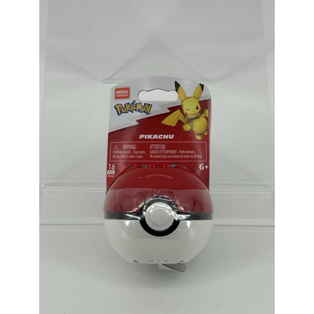 Pokémon Mega Construx Poke Ball Pikachu Building Set 16 Pieces Toy Pokemon